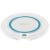 Беспроводное зарядное устройство InterStep QI 7,5W White/Blue Stripe